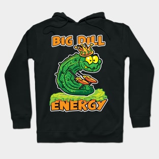 Big Dill Energy Cartoon Pickle King Hoodie